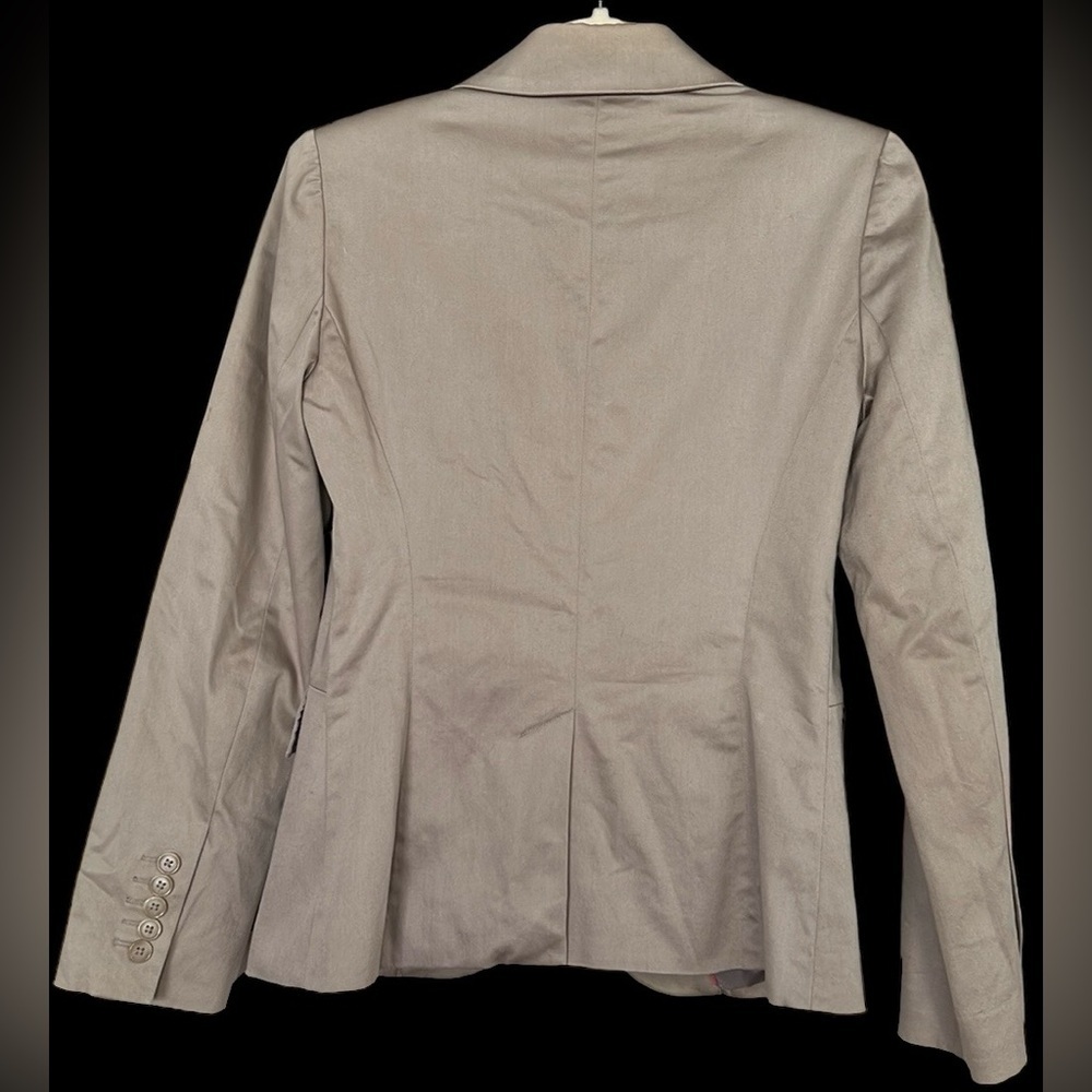WORTHINGTON Solid Tan Color Single Button Front, Fully Lined Blazer, Sz 4, GUC. - Picture 9 of 9